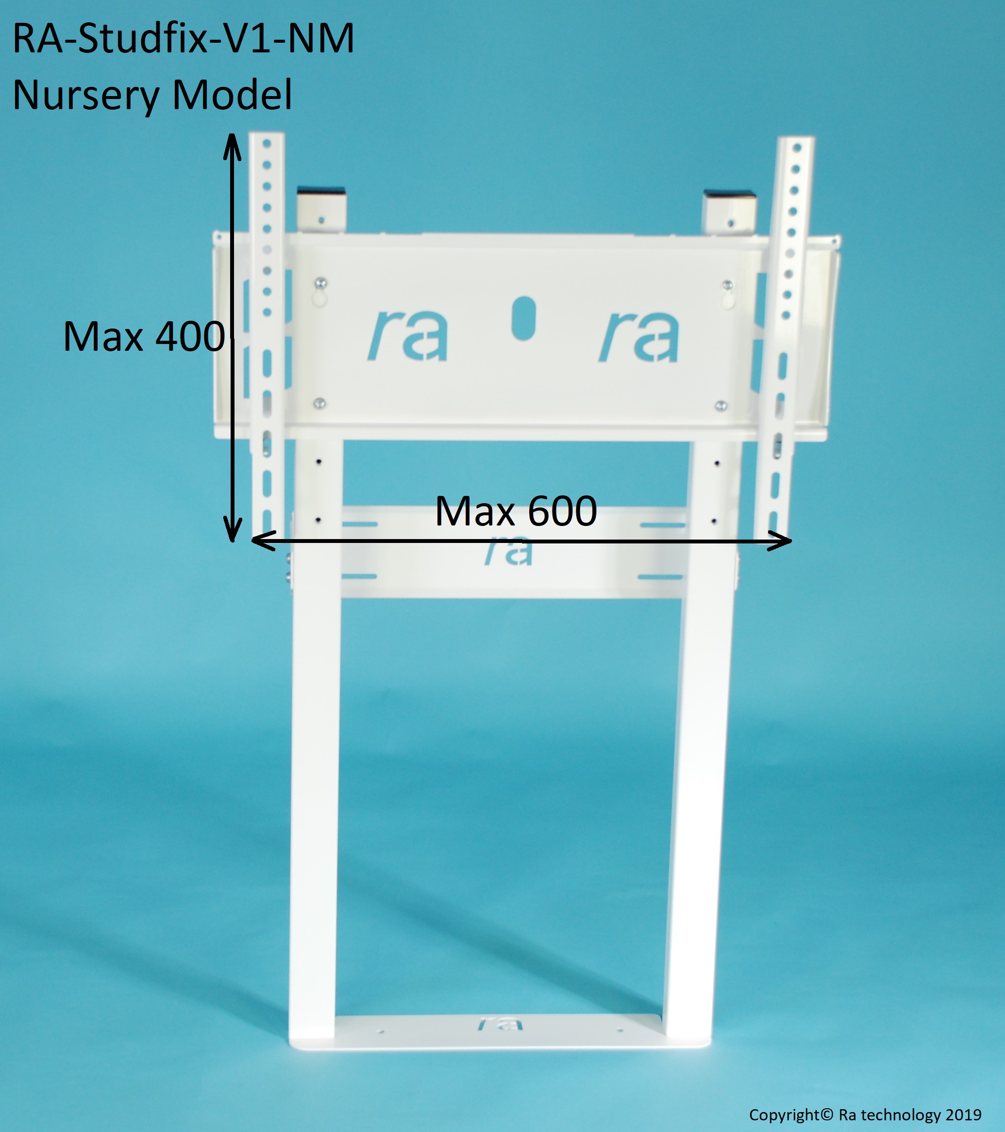 RA-Studfix-V1-NM Nursery Model. Screens up to 65kg